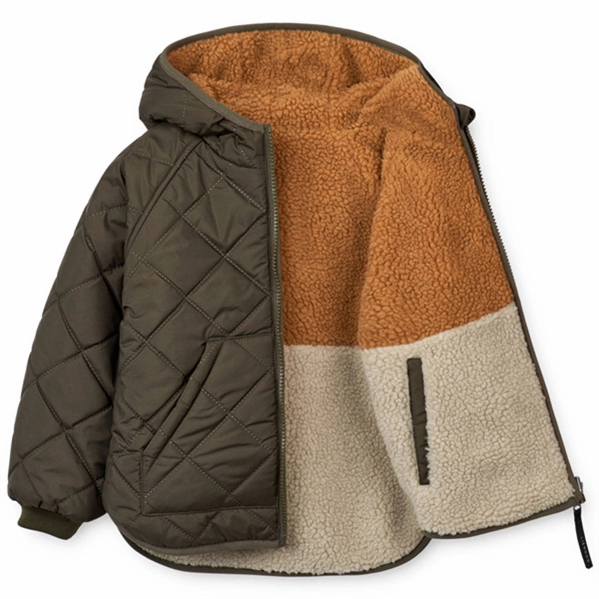Durable Liewood Jackson Reversible Thermo Jacket Army Brown Mix