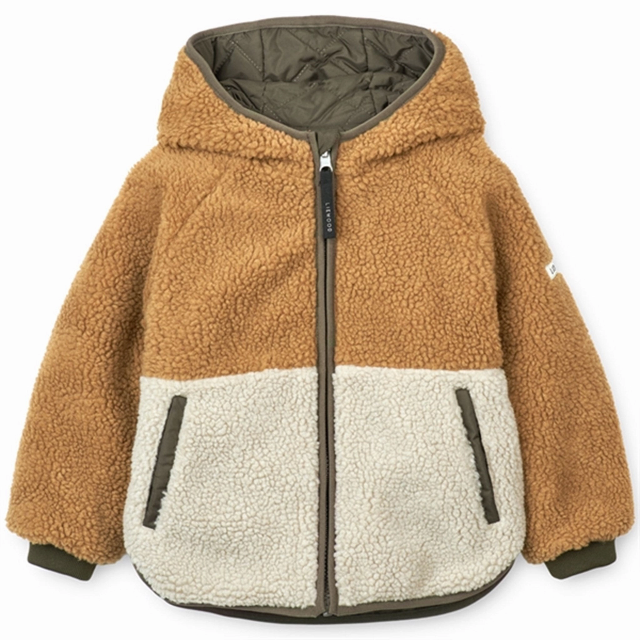 Durable Liewood Jackson Reversible Thermo Jacket Army Brown Mix