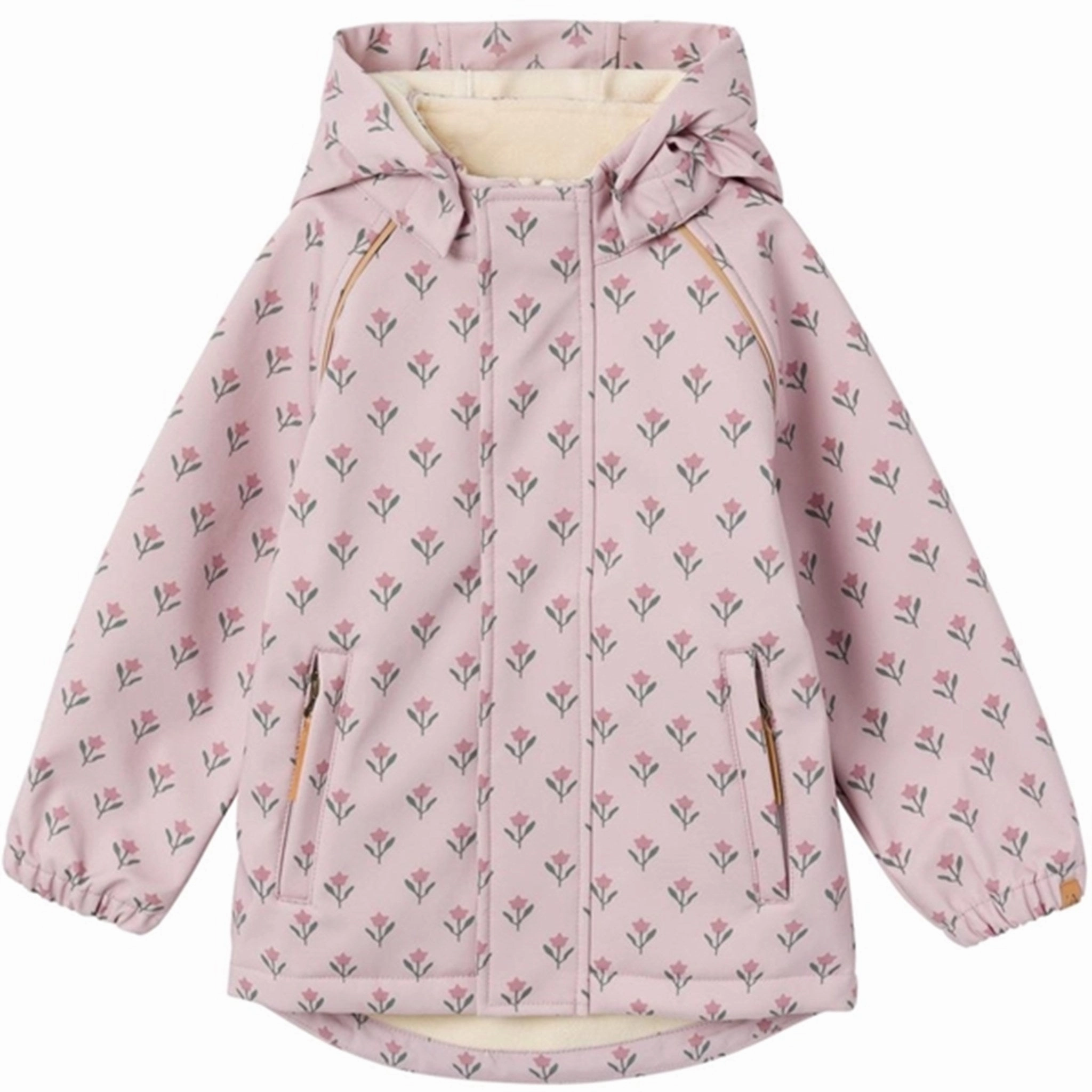 Durable Lil'Atelier Violet Ice Laalfa Softshell Jacket AOP Fleece