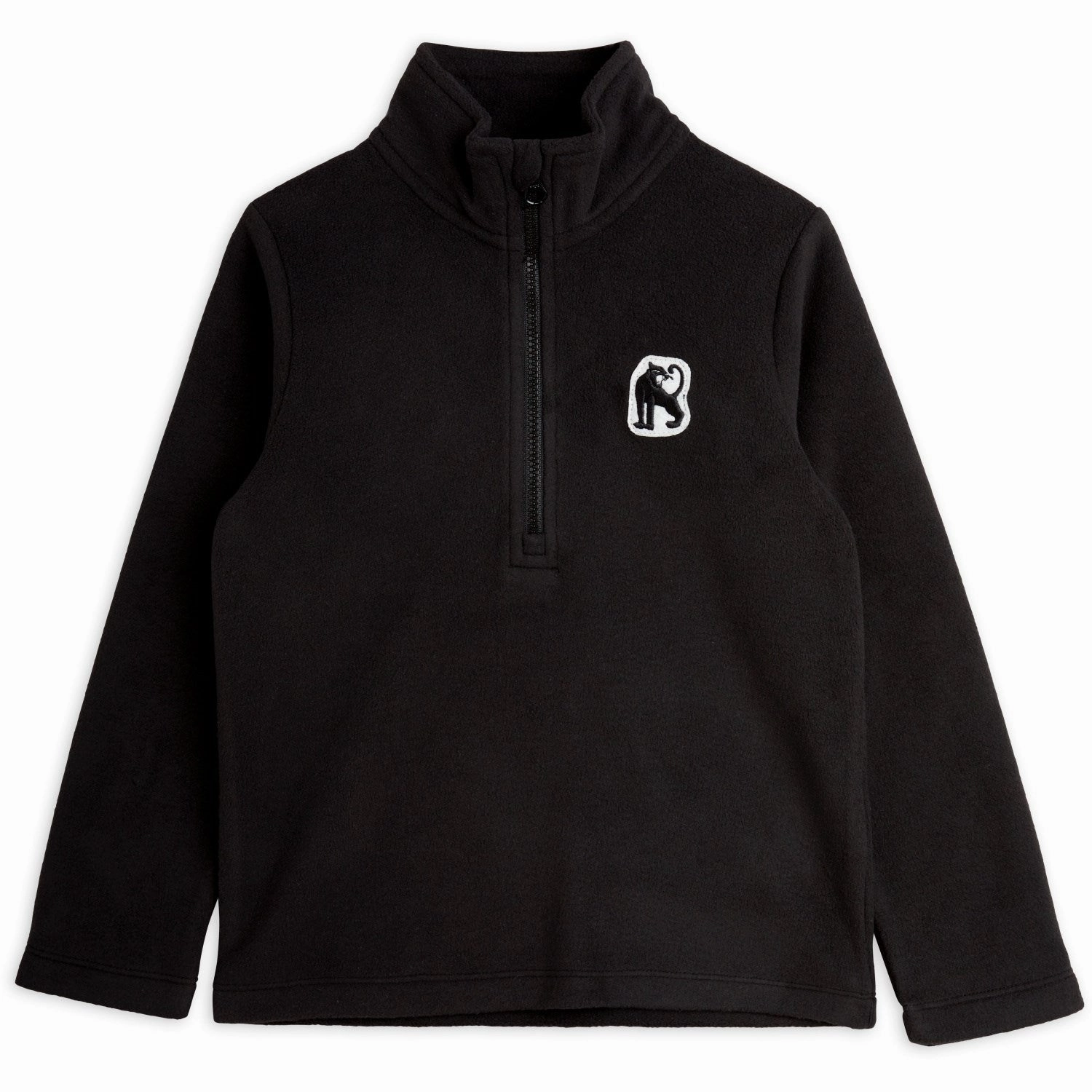 Durable Mini Rodini Black Microfleece Zip Blouse Captivating