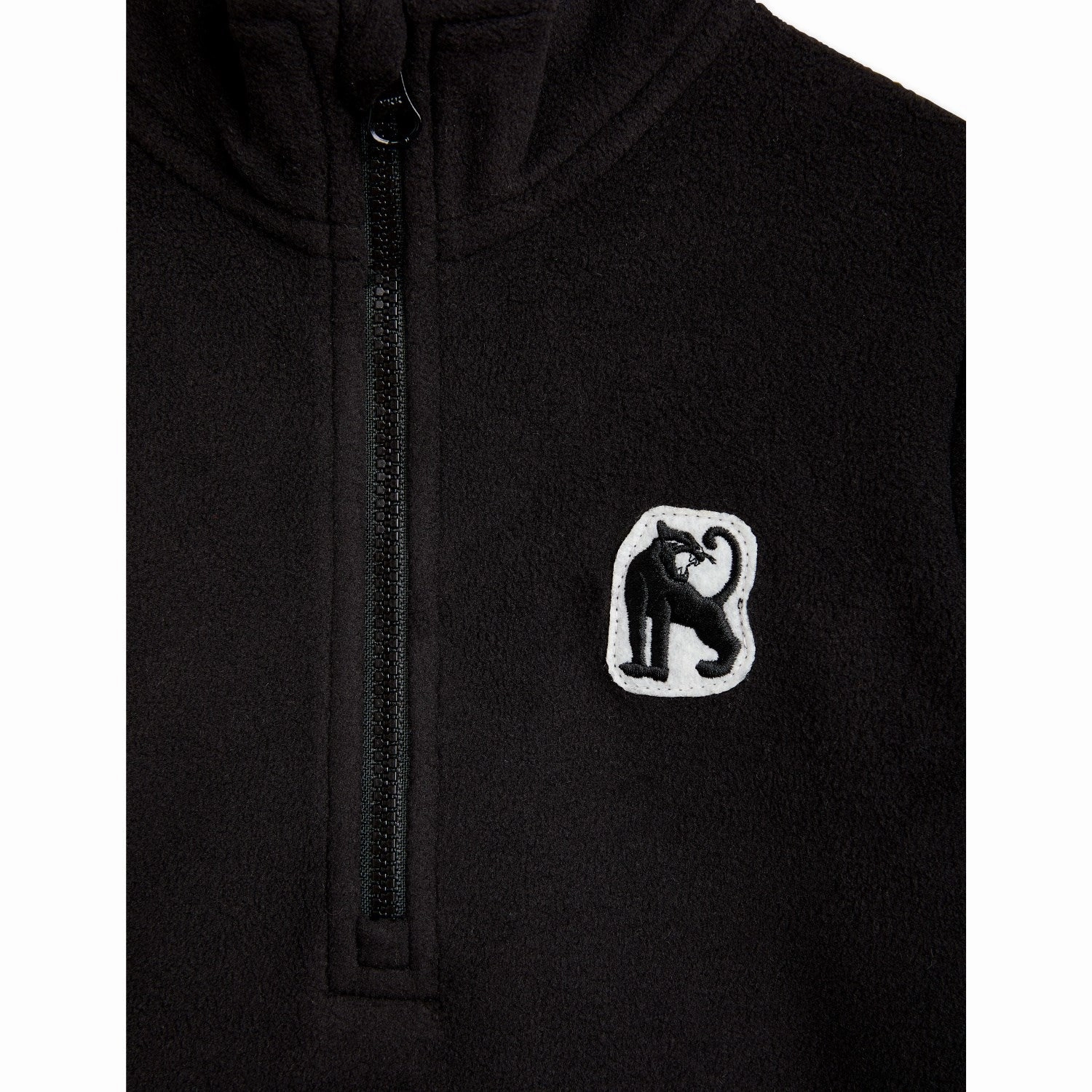 Durable Mini Rodini Black Microfleece Zip Blouse