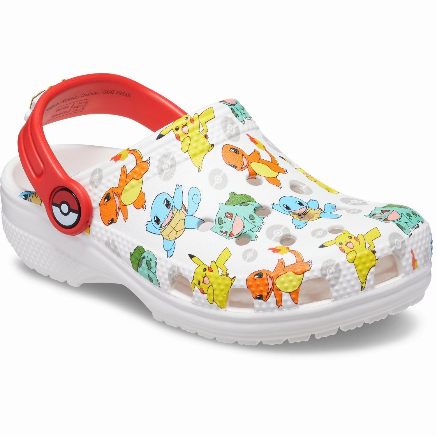 Durable shoes Crocs White/Multi Classic Pokemon Clog Golf shoes