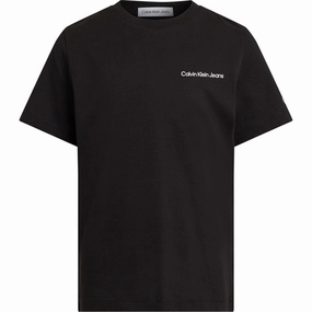 Eco-friendly Calvin Klein Chest Inst. Logo T-Shirt Ck Black Classic