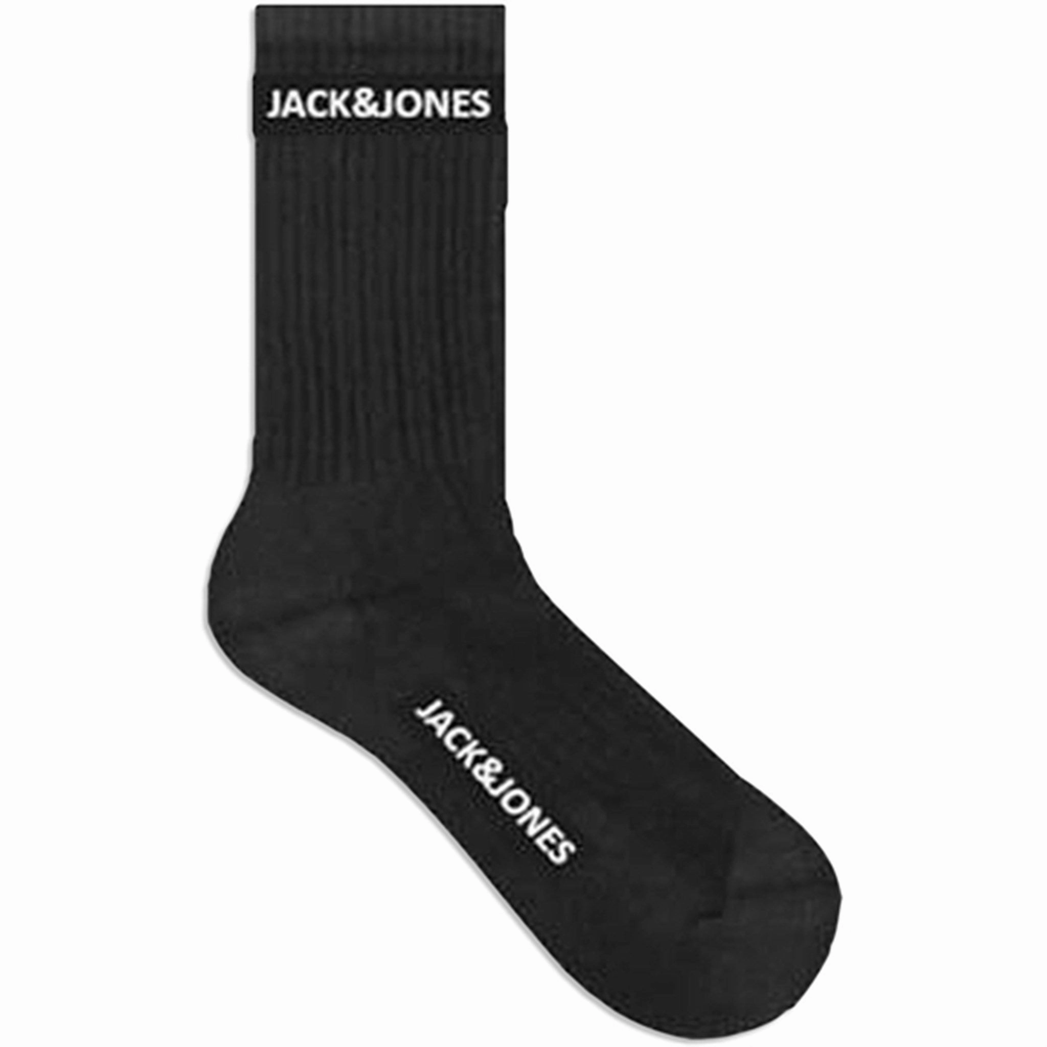 Visionary Jack & Jones Junior Black Basic Logo Tennis Socks 5-pack Noos Prestige