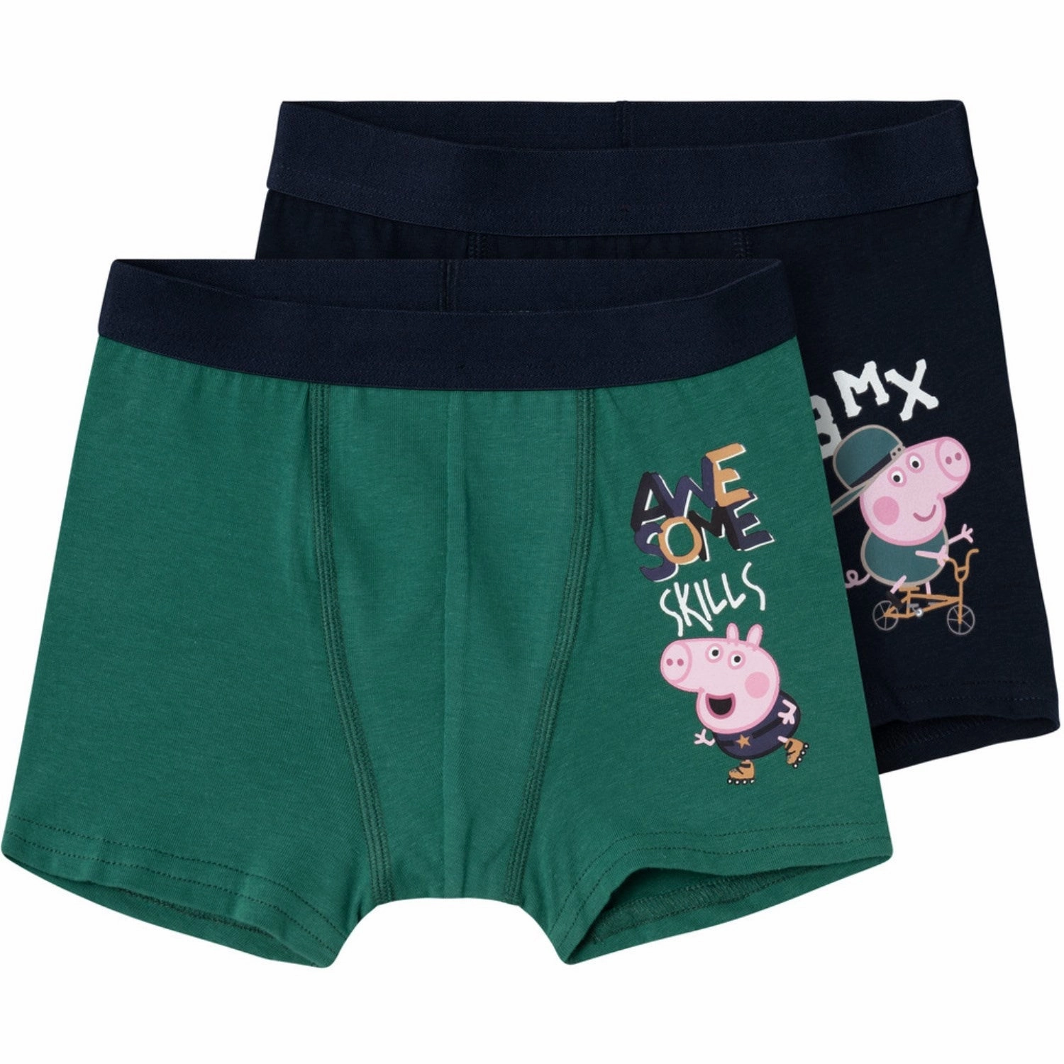 Name It Dark Sapphire Jetsu Peppa Pig 2-pack Boxer Shorts Prestige Heritage