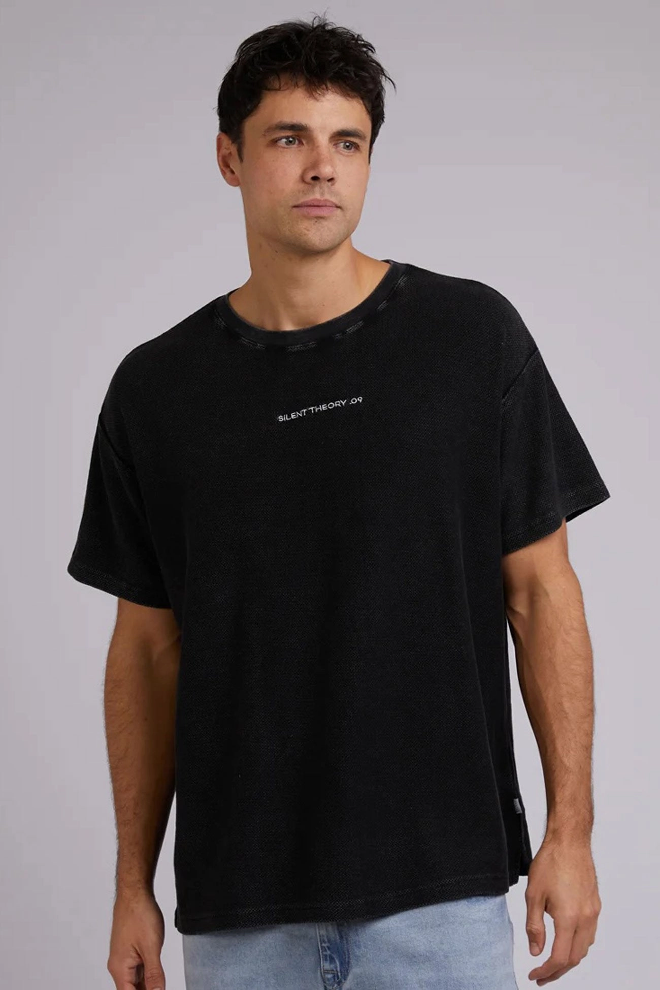 edgars sale All Day Logo Tee Washed Black salero