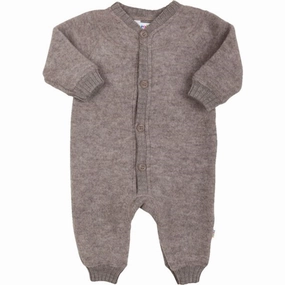 Edgy Joha Sesame Melange Wool Jumpsuit Long-lasting