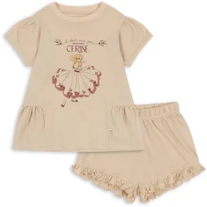 Effortless Konges Sljd Smoke Gray Famo Frill Set Color