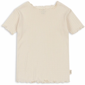 Effortless Konges Sljd Antique White Minnie T-shirt Pleat