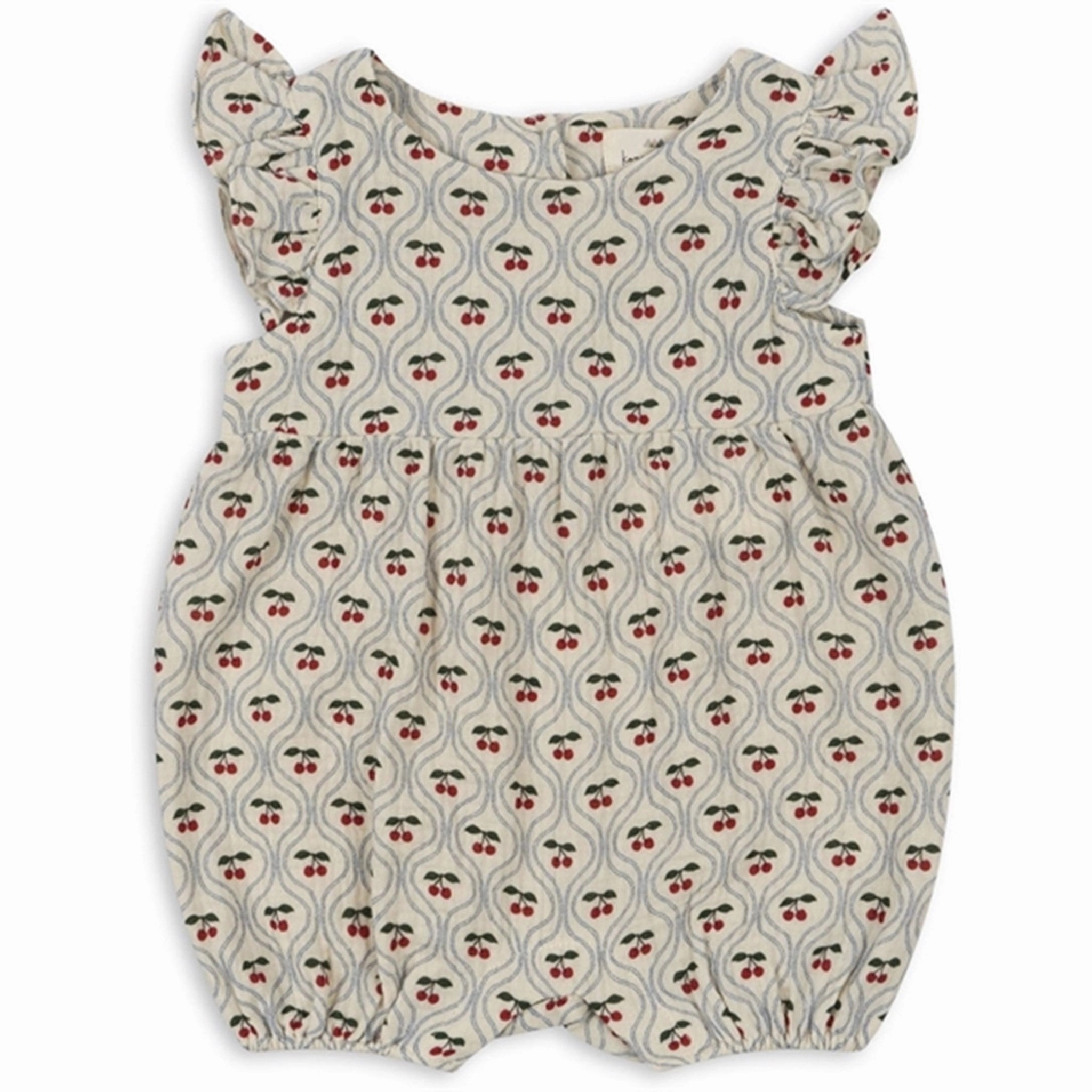 Effortless Konges Sljd Cherry Motif Coco Frill Romper Unique