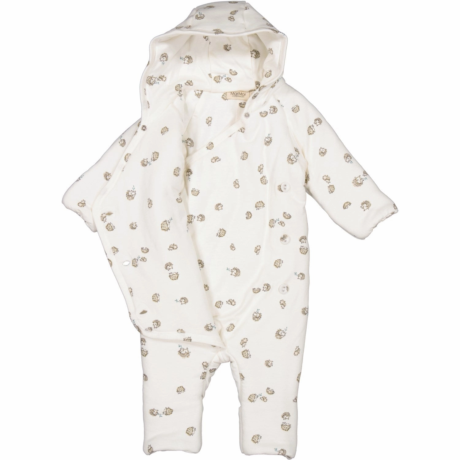 Effortless MarMar New Born Modal Smooth Print Forest Friends Rexo Stroller Suit