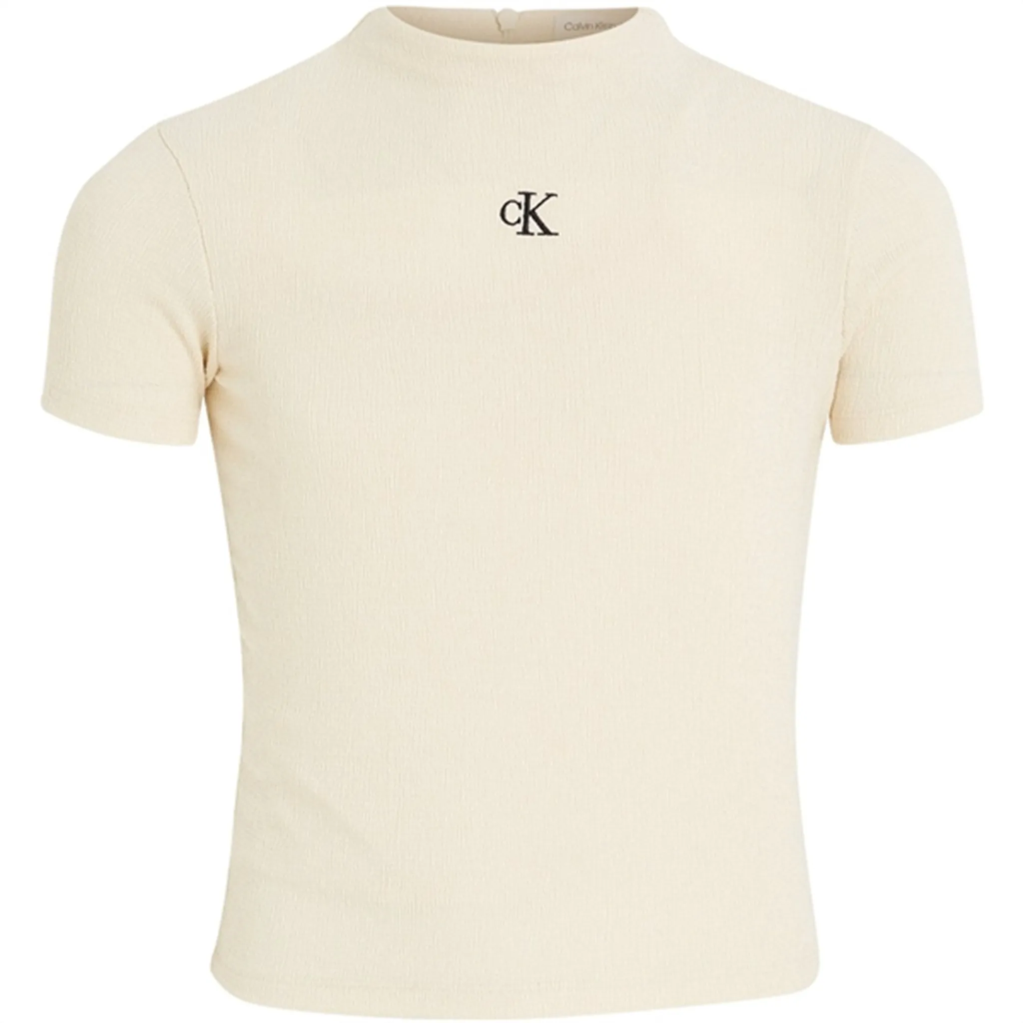 Elegance Calvin Klein Light Crinkle T-Shirt Whitecap Gray Dominance