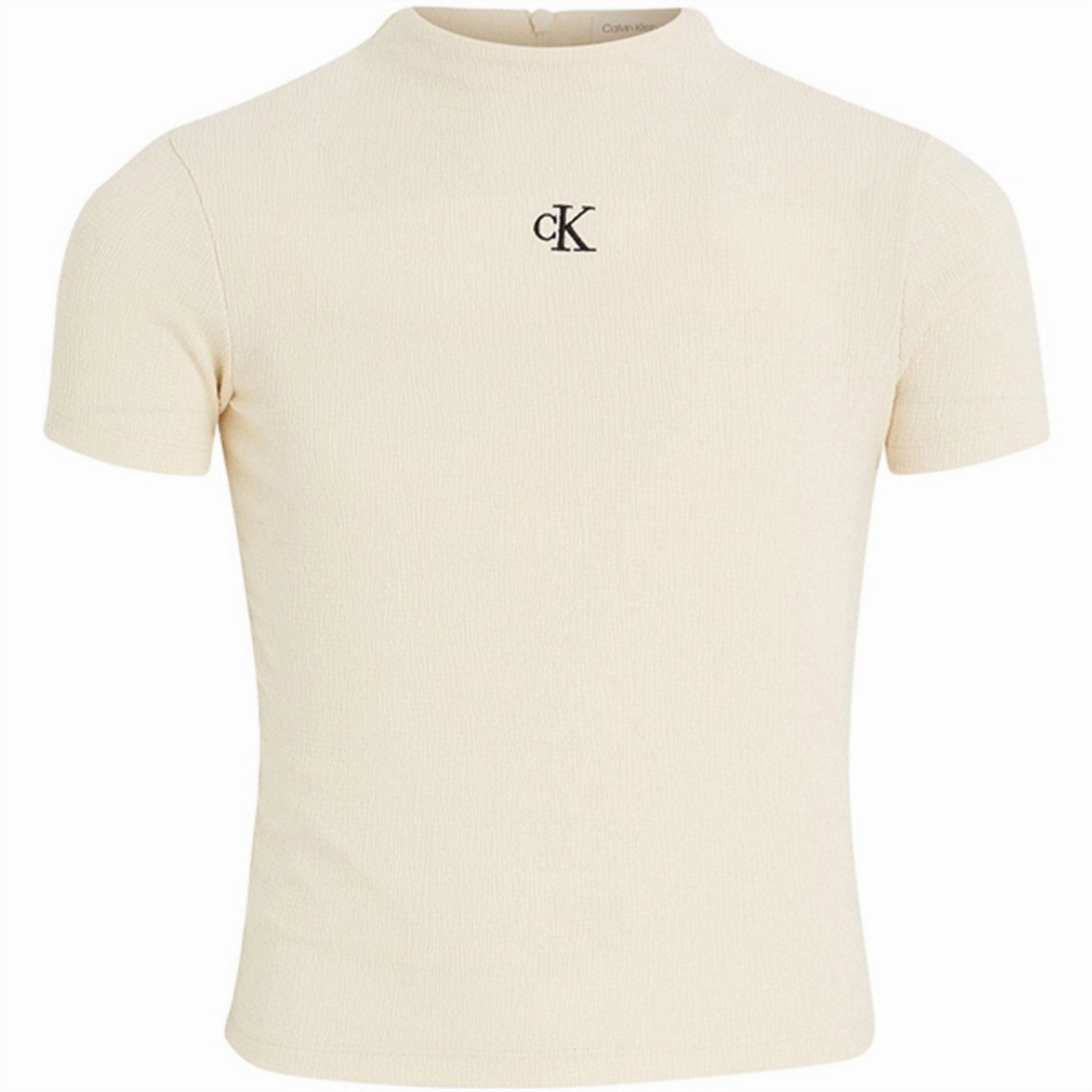 Elegance Calvin Klein Light Crinkle T-Shirt Whitecap Gray Dominance