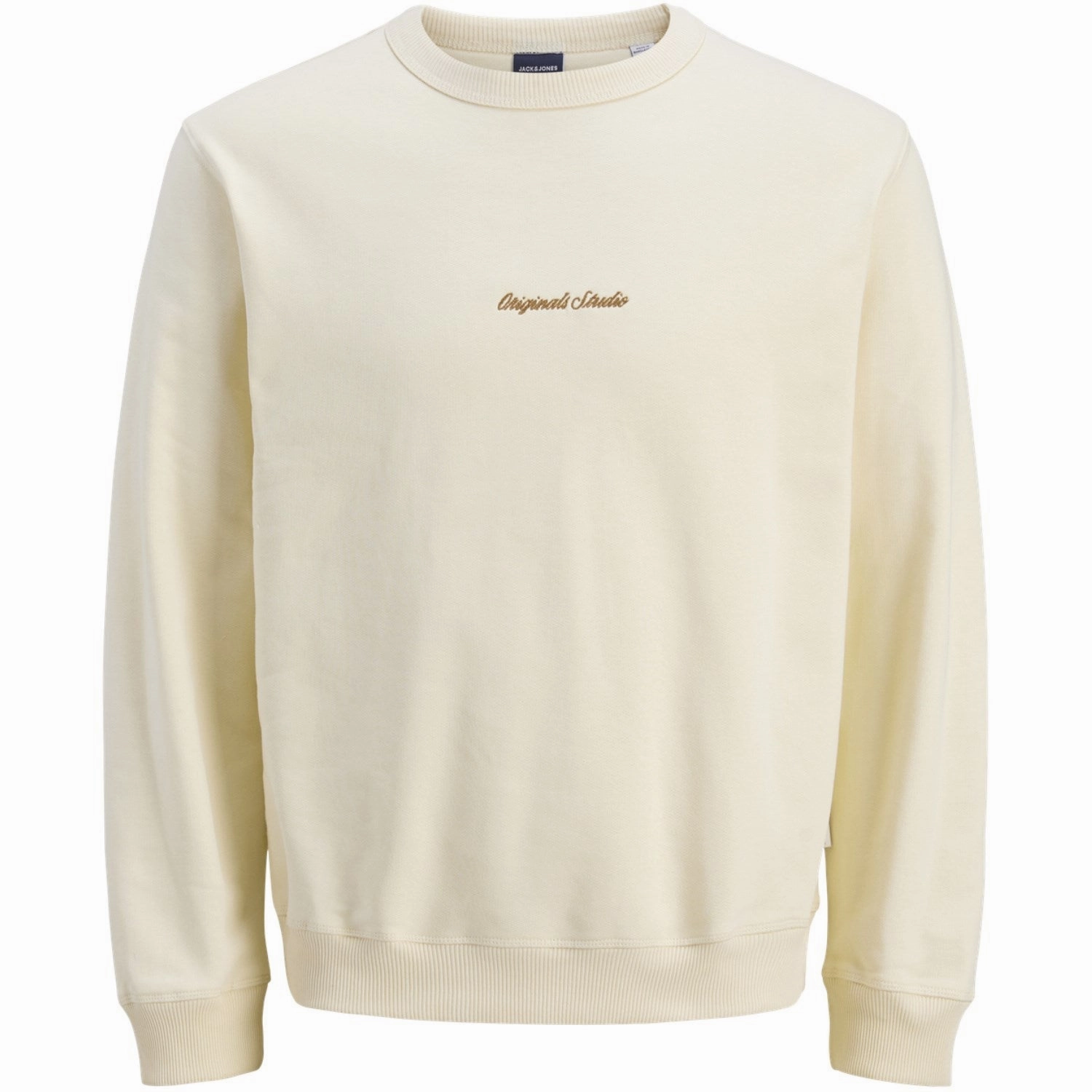 Jack & Jones Junior Antique White Jornorrebro Emb Sweat Crew Noos Jnr Vintage Elite
