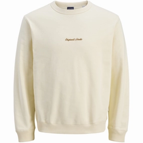 Elegance Jack & Jones Junior Antique White Jornorrebro Emb Sweat Crew Noos Jnr Supremacy