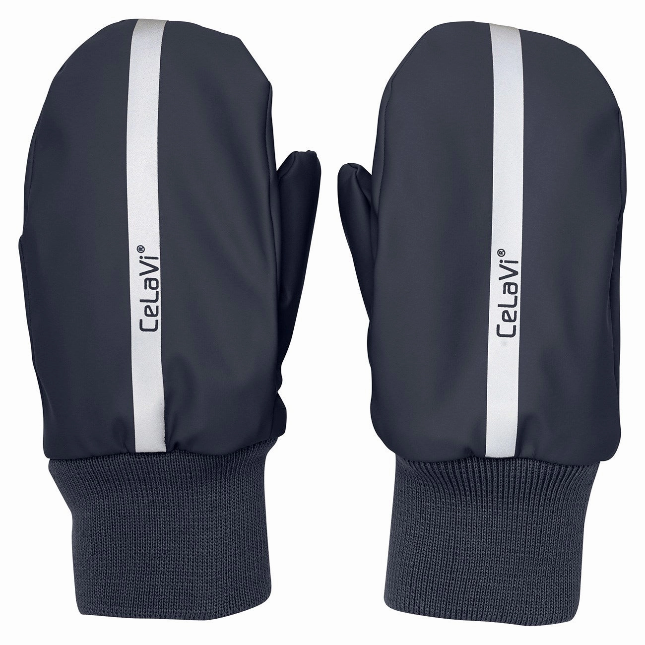 Prized CeLaVi Navy Pu Mittens w. Fleece lining Unique