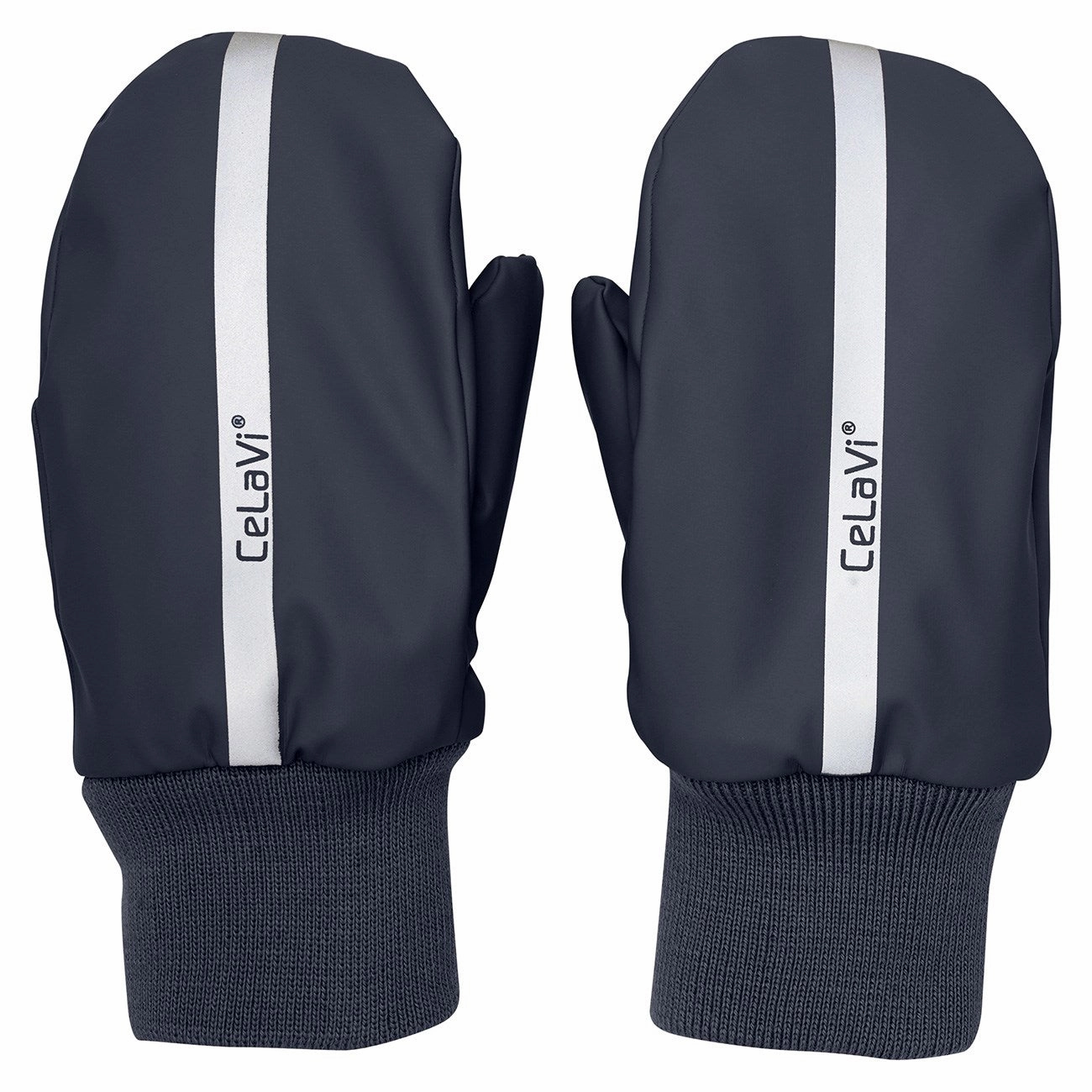 CeLaVi Navy Pu Mittens w. Fleece lining Celebrated Heritage