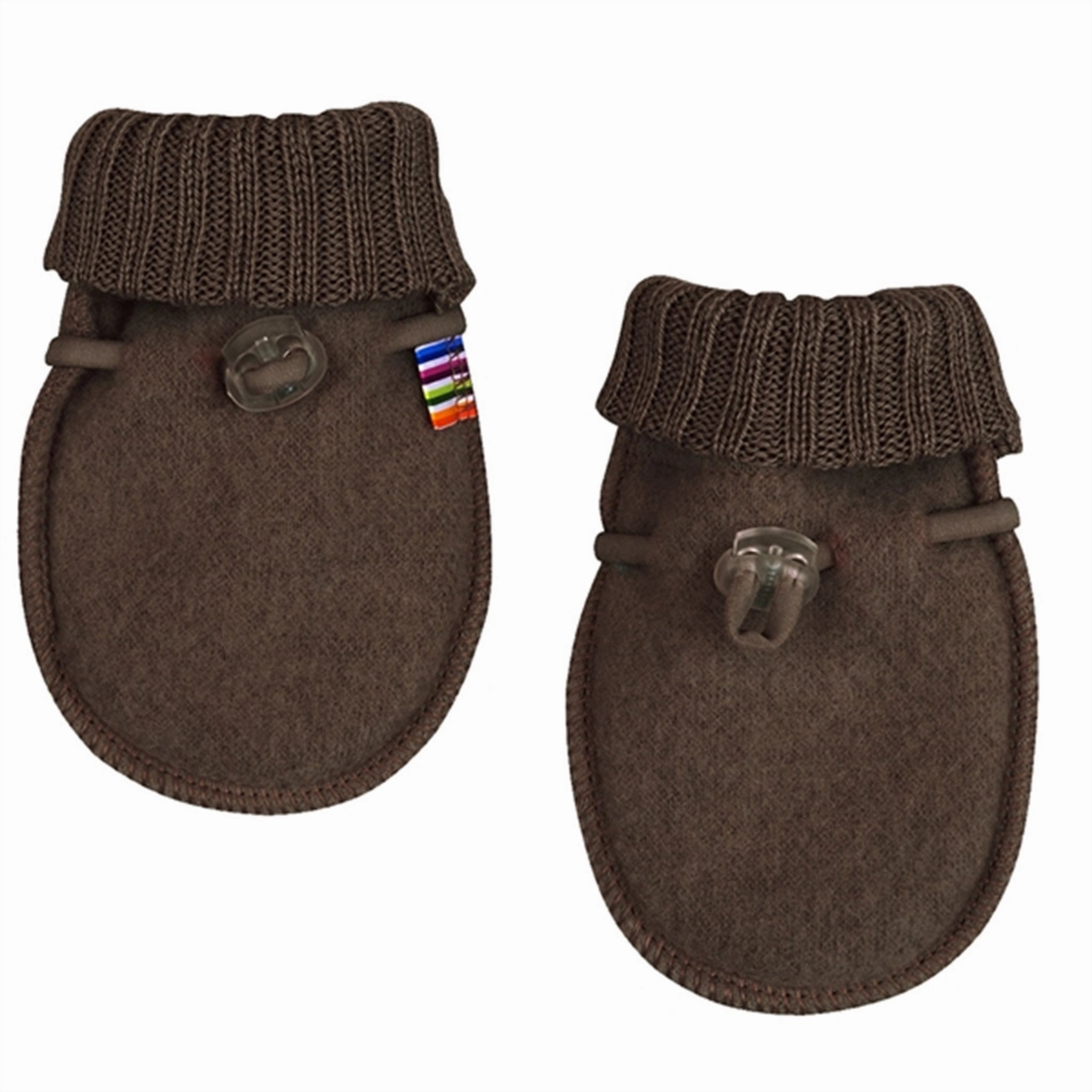 Elegant Joha Wool Dark Bark Mittens W/O Thumb Captivating