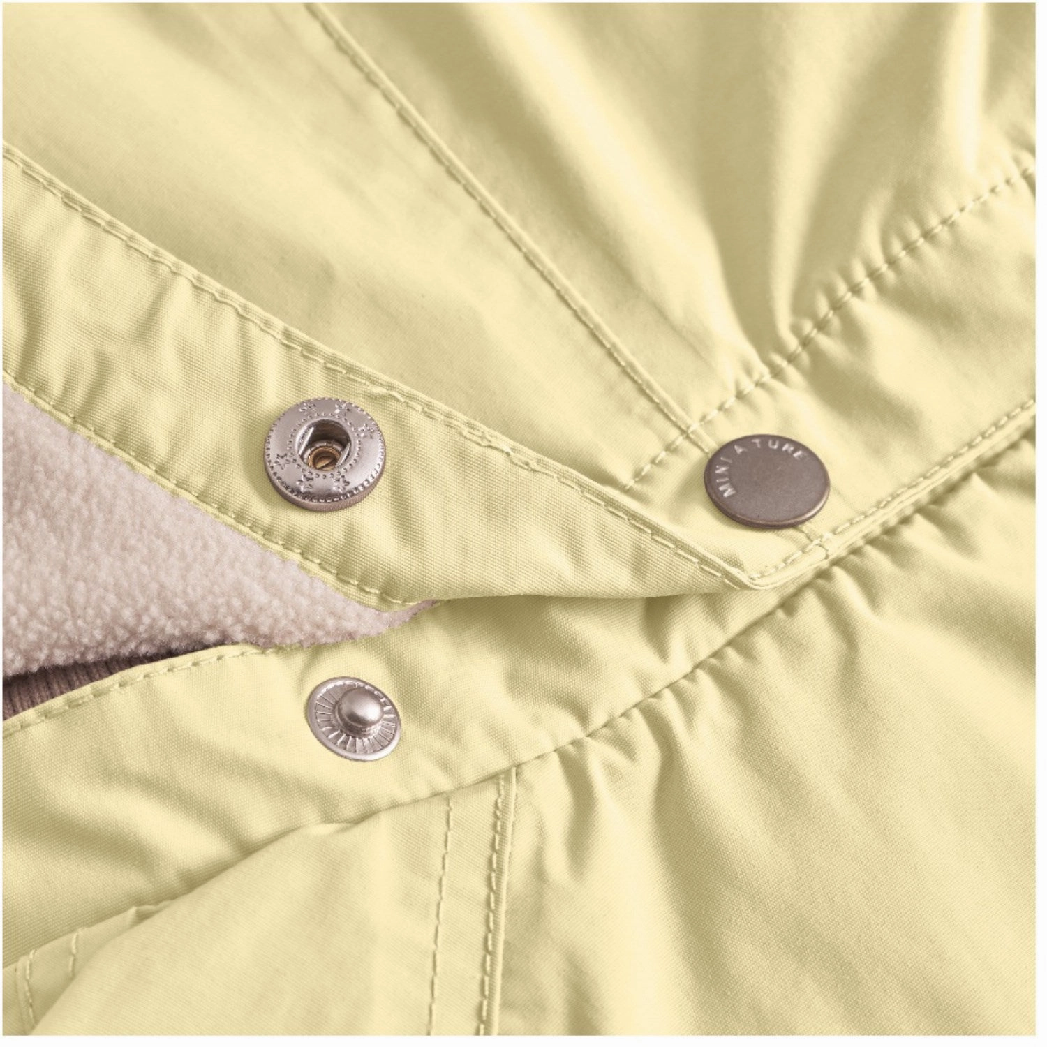 Elegant Mini A ture Double Cream Wai Fleece Lined Spring Jacket. GRS