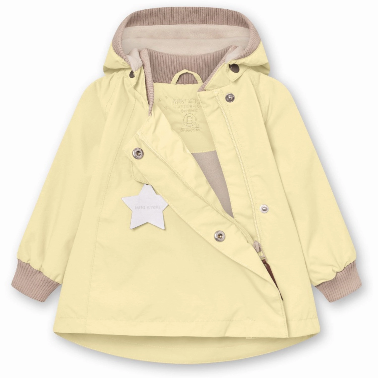 Elegant Mini A ture Double Cream Wai Fleece Lined Spring Jacket. GRS