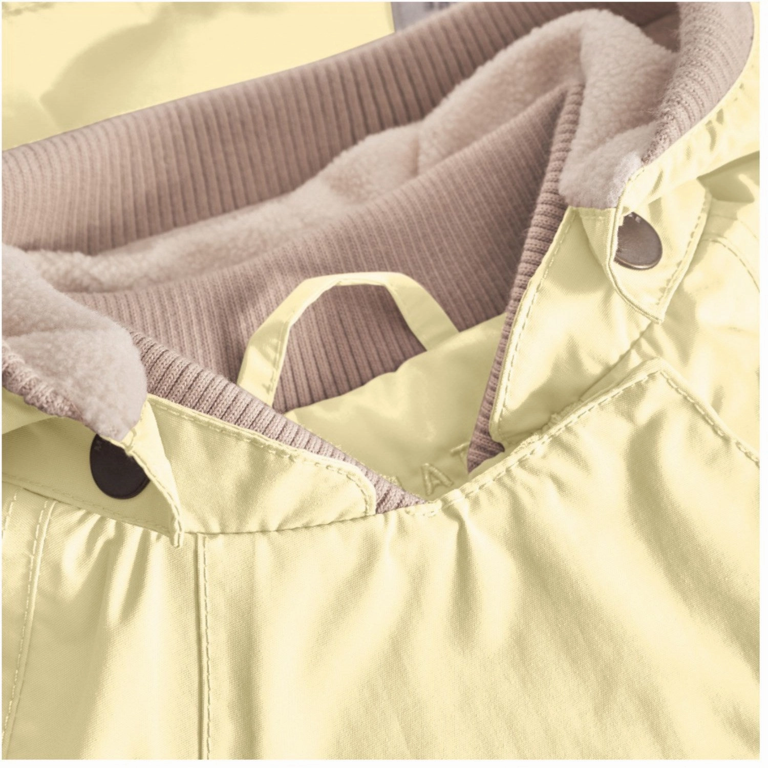 Elegant Mini A ture Double Cream Wai Fleece Lined Spring Jacket. GRS