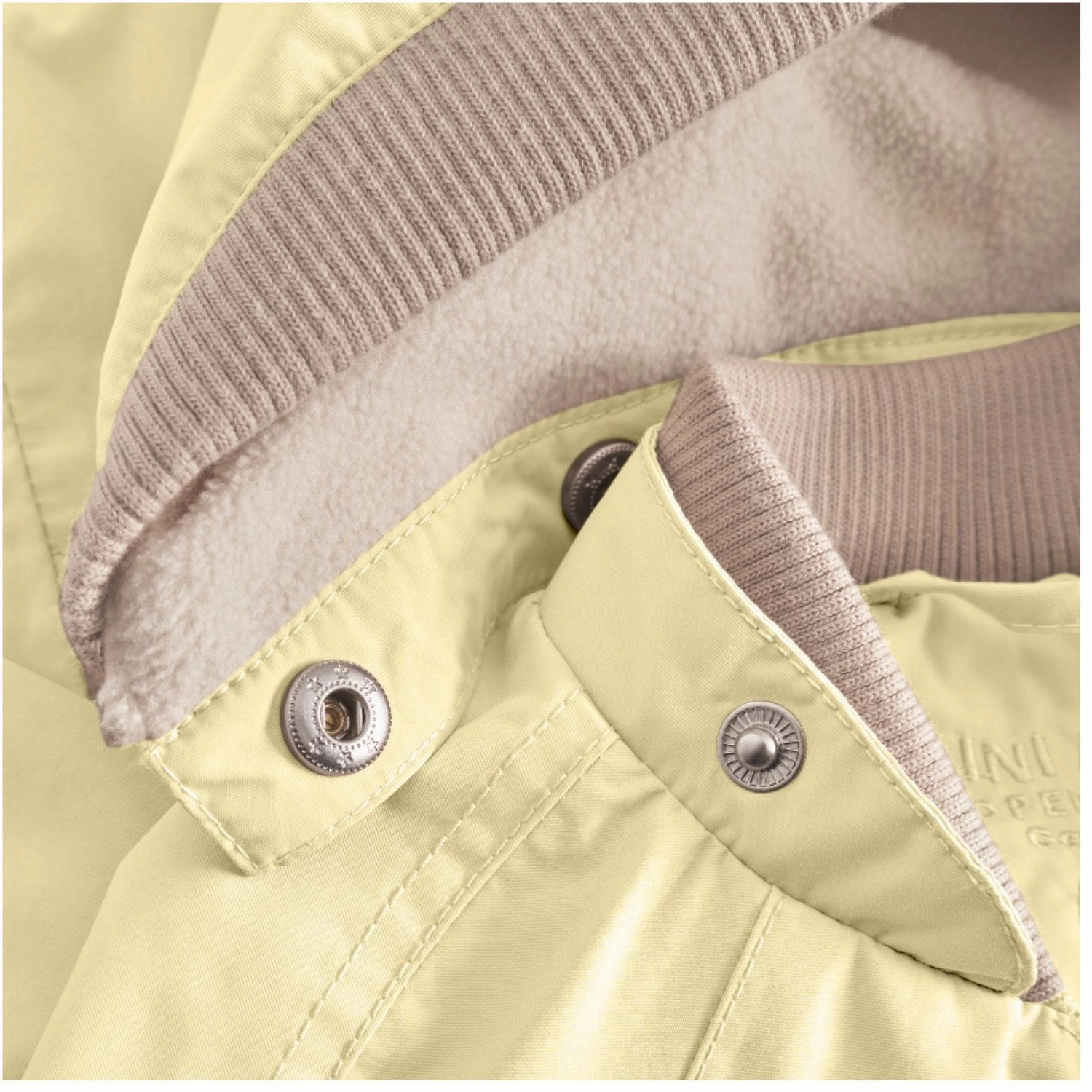 Elegant Mini A ture Double Cream Wai Fleece Lined Spring Jacket. GRS