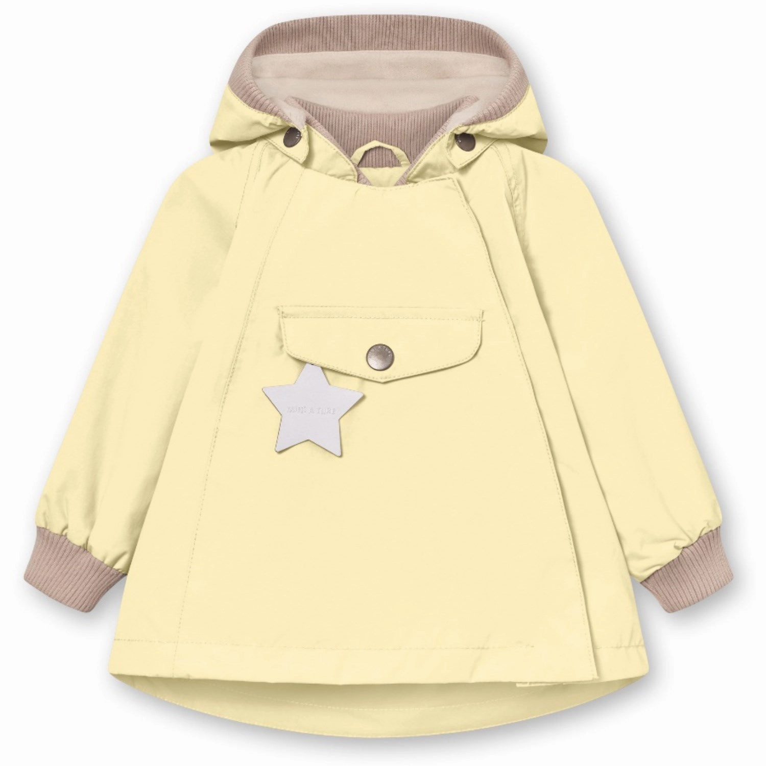 Elegant Mini A ture Double Cream Wai Fleece Lined Spring Jacket. GRS Relaxed