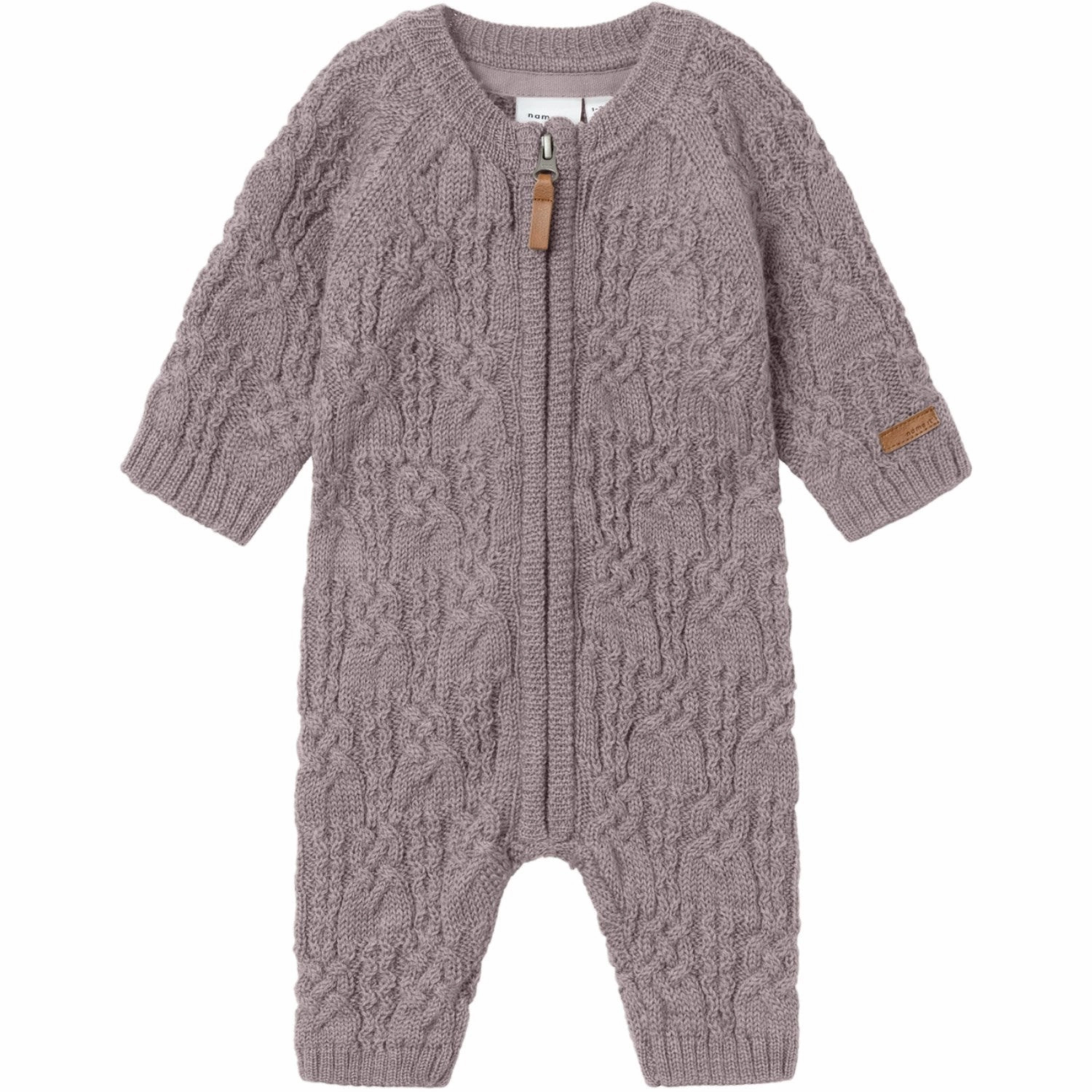 Luxury Name It Purple Dove Wrilla Wool Knit Suit Impeccable