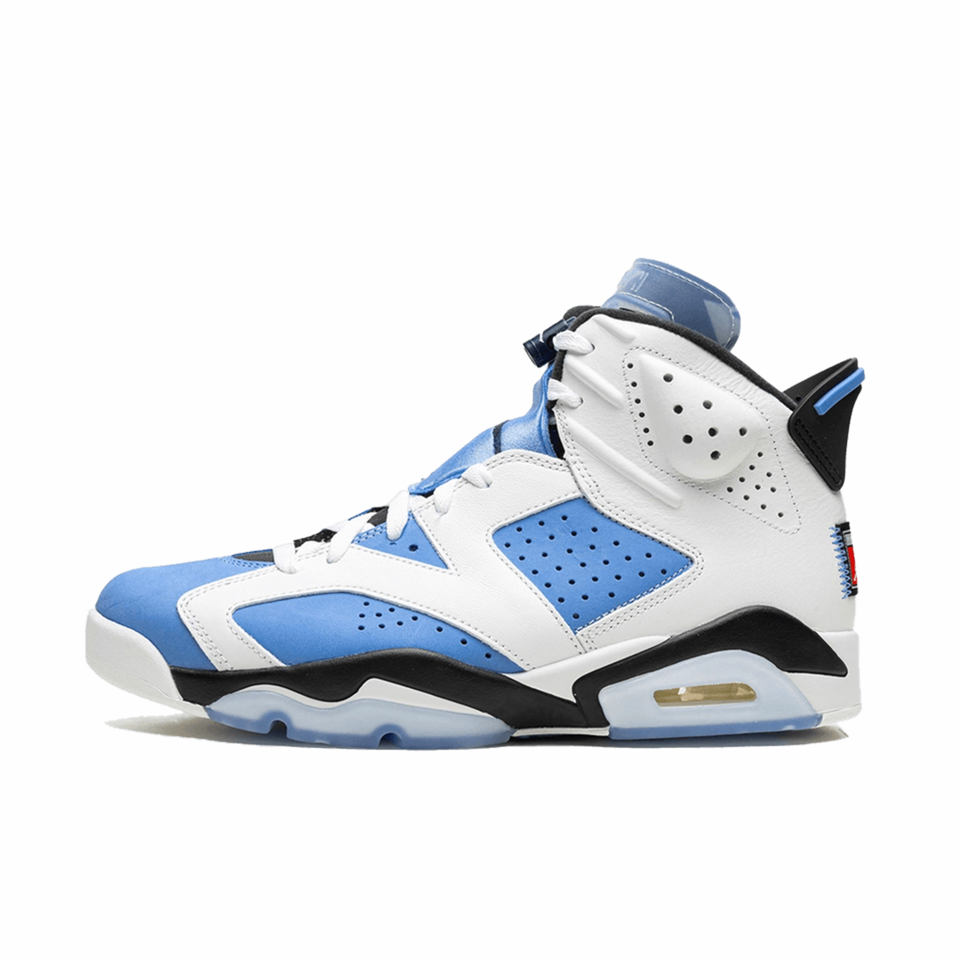 Elegant silhouettes Jordan 6 Retro UNC Artistic details