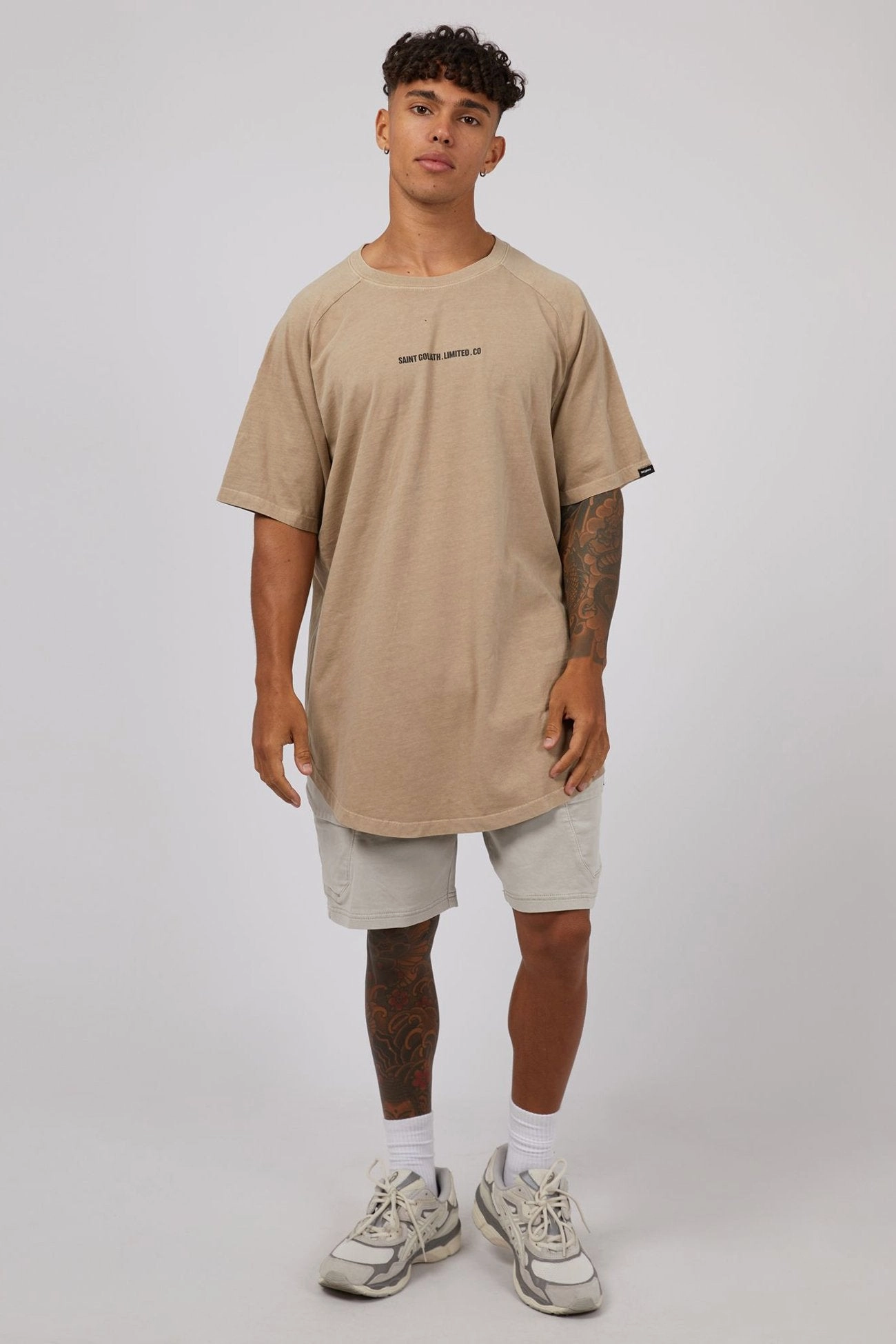 Elevate Raglan Tee Tan sale laptops