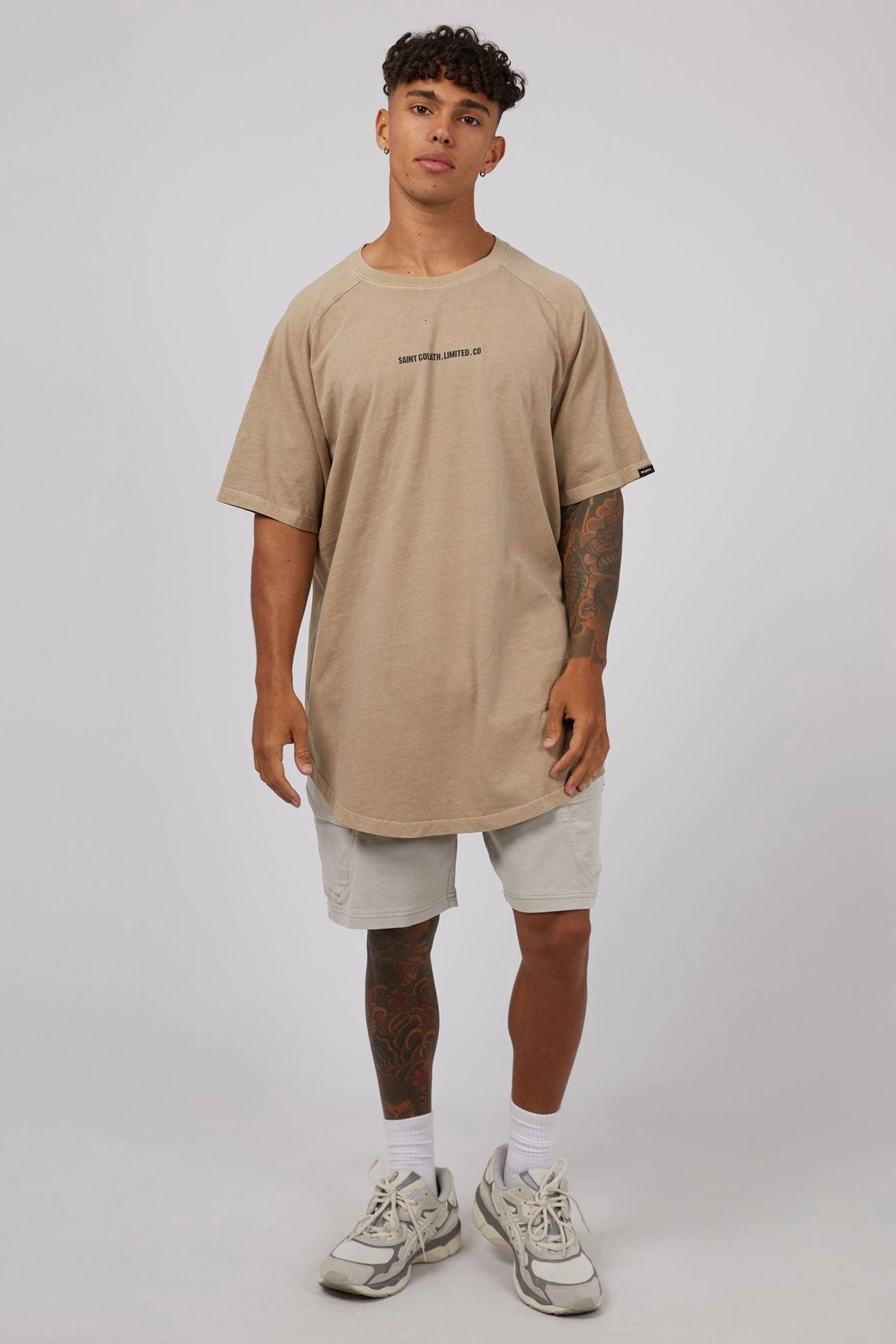 Elevate Raglan Tee Tan sale laptops