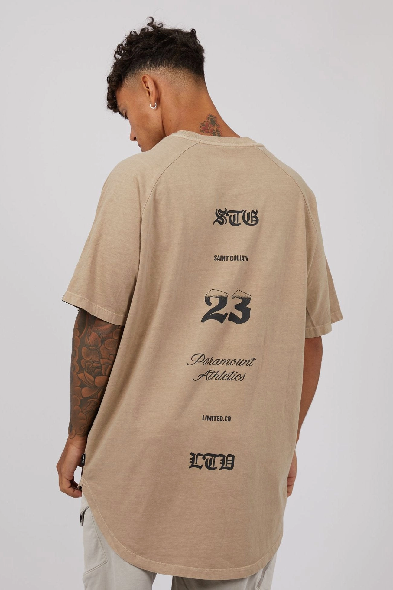 Elevate Raglan Tee Tan sale laptops
