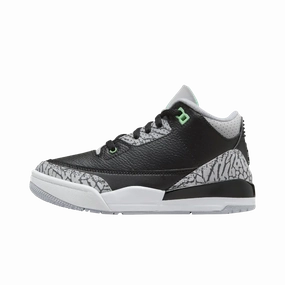 Elite fashion Jordan 3 Retro Green Glow (PS) Premium materials