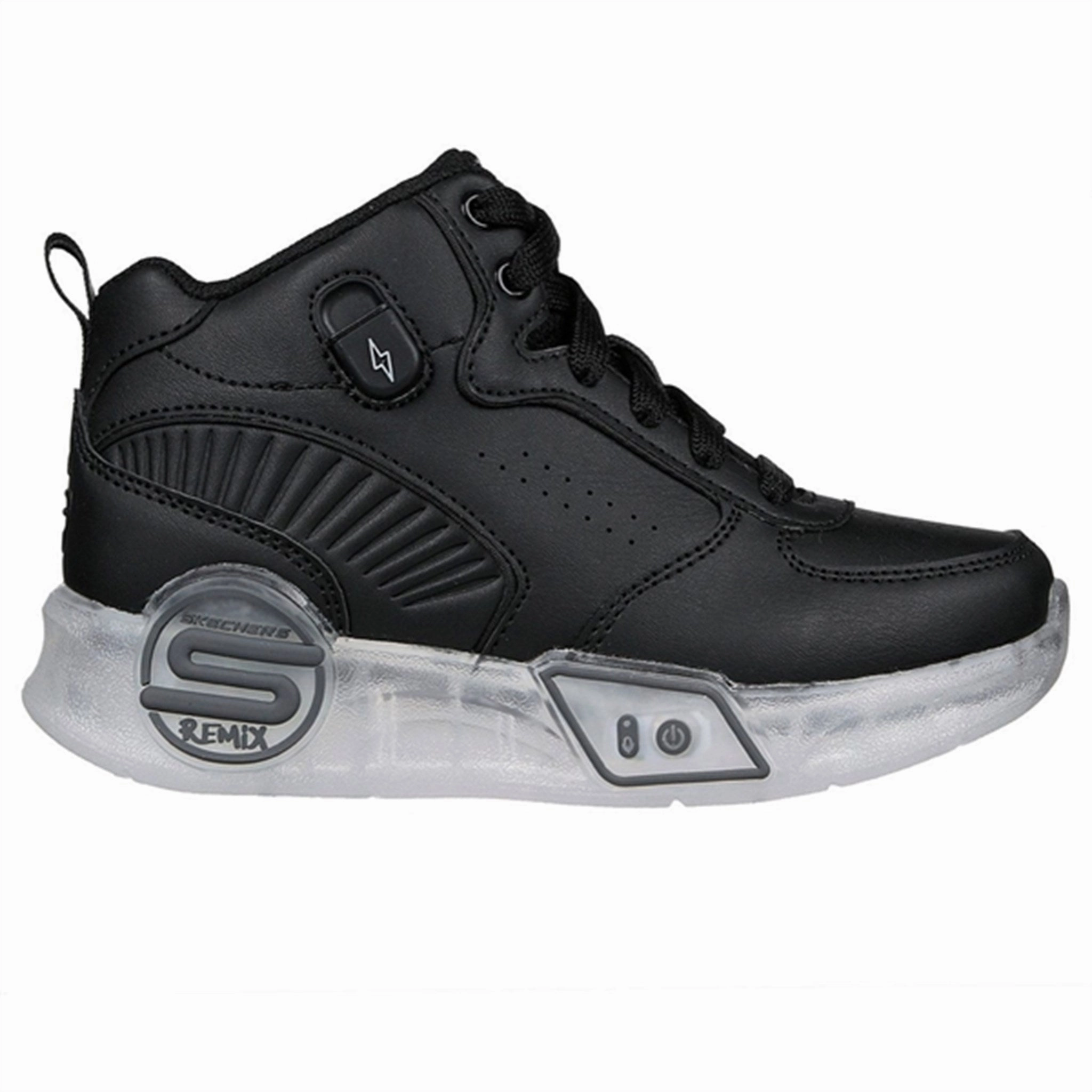 Global Skechers S-Lights Remix Black Opulent