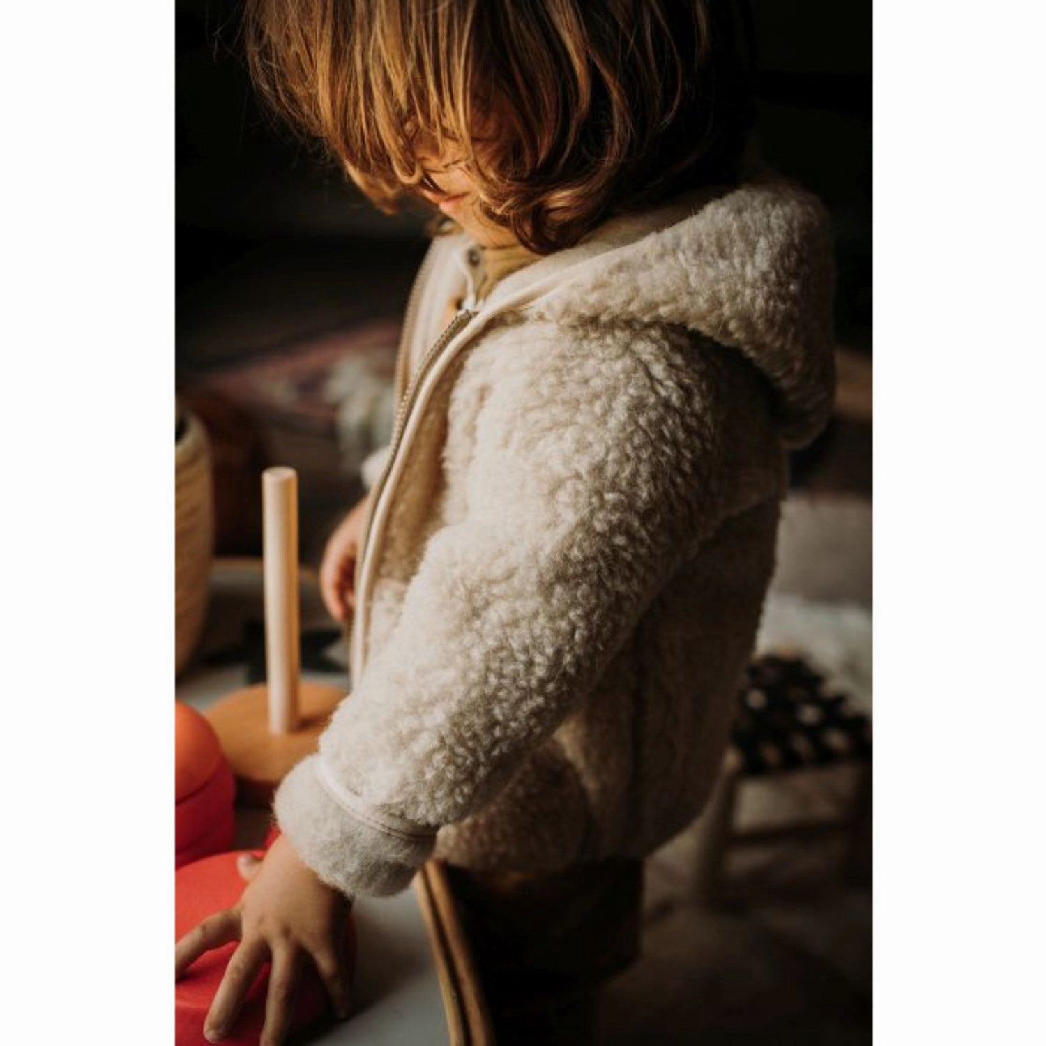Embroidery Alwero Beige Jacket Cardigan Mody