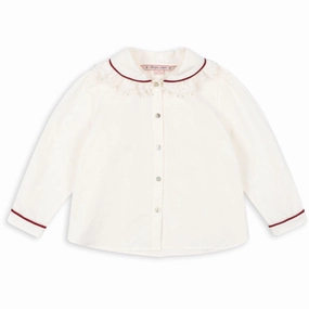 Embroidery Konges Sljd Cloud Dancer Ria Shirt Gots Style