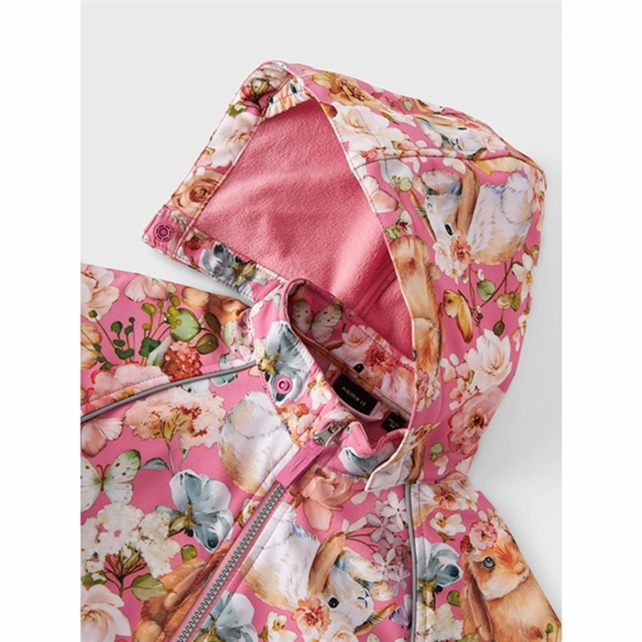 Embroidery Name it Wild Rose Alfa08 Softshell Suit Bunny
