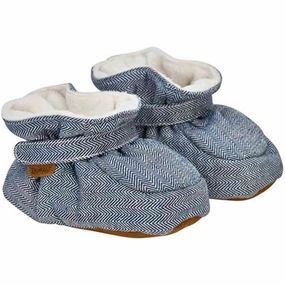 En Fant Baby Slippers Navy Esteemed Respected