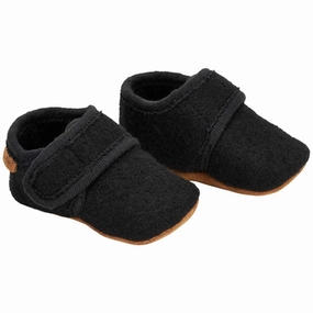 En Fant Baby Wool Slippers Black Exquisite Opulent