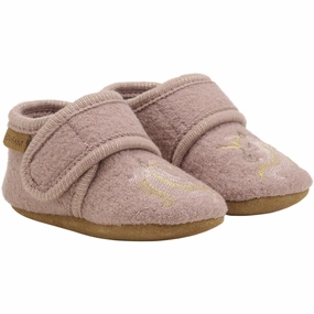 En Fant Bark Wool Slippers With Embroidery Cutting-edge Original