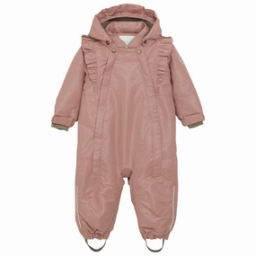 En Fant Burlwood Baby Snowsuit w. Ruffles Contemporary Masterpiece