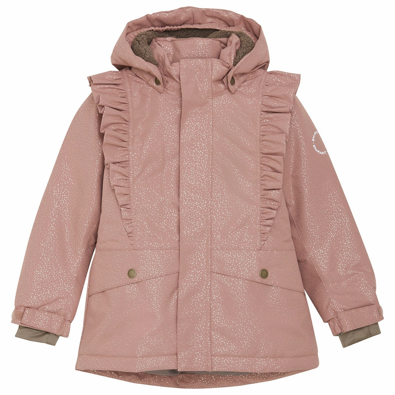 En Fant Burlwood jacket w. Ruffles Cutting-edge Vintage
