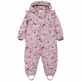 En Fant Burnished Lilac Baby Snowsuit w. Ruffles Legendary Artisanal