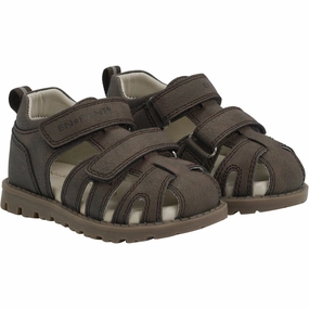 En Fant Chocolate Brown Sandal Velcro Ethereal Grandiose