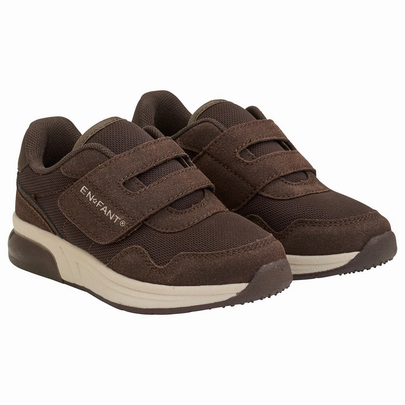 Precious En Fant Chocolate Brown Sneakers Velcro w. Light Supremacy