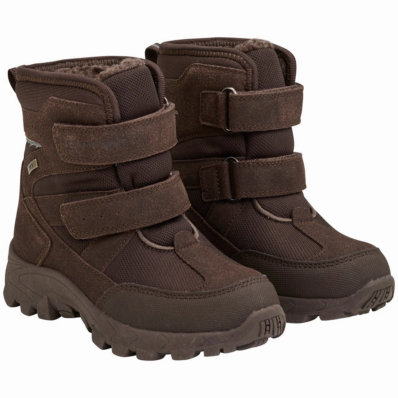 Global En Fant Chocolate Brown Winter Boots Velcro TEX Attractive
