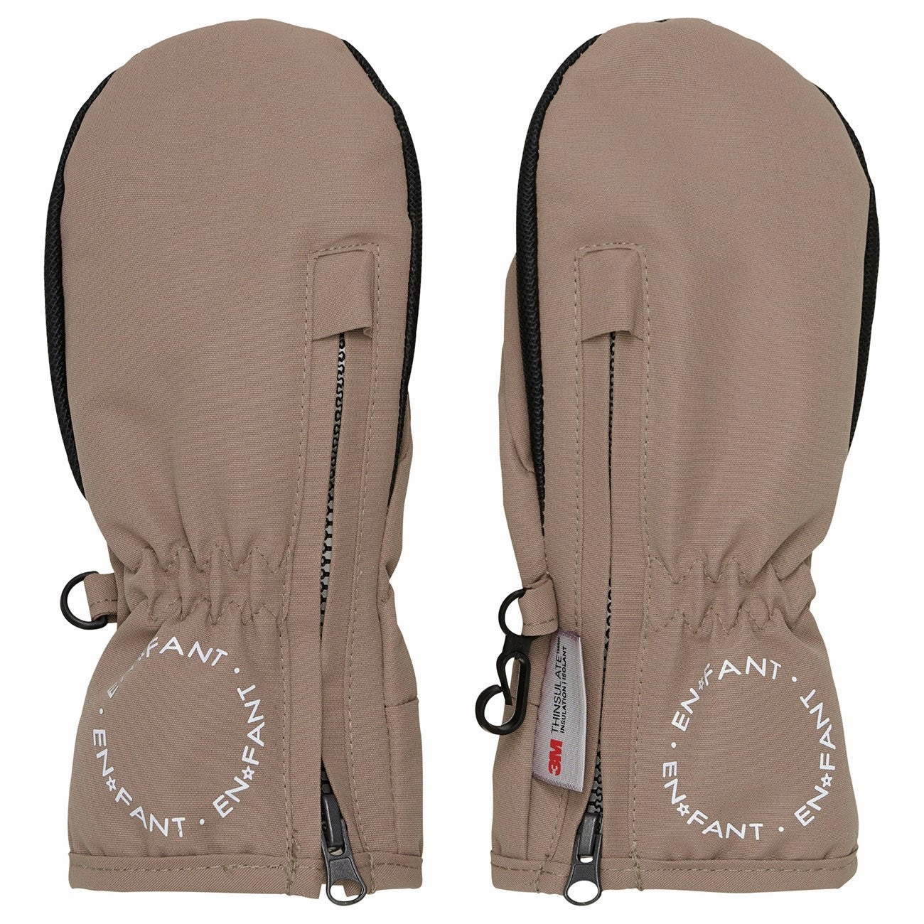 En Fant Pine Bark Mitts w. Zipper Magnetic Unique