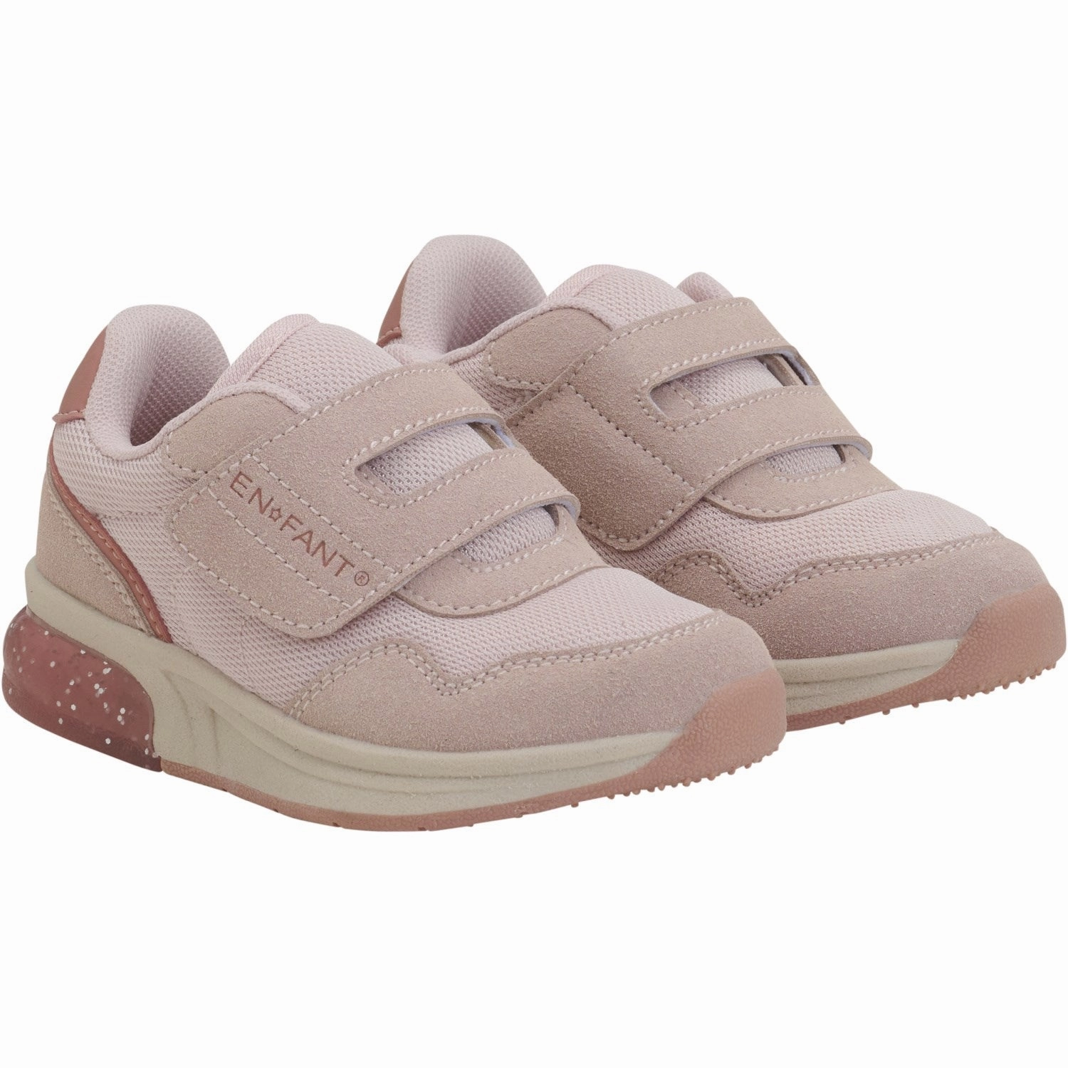 En Fant Sepia Rose Sneakers Velcro w. Light Fashion Vintage