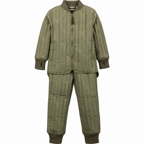 En Fant Thermal Set AOP Moss Green Pioneer Coveted