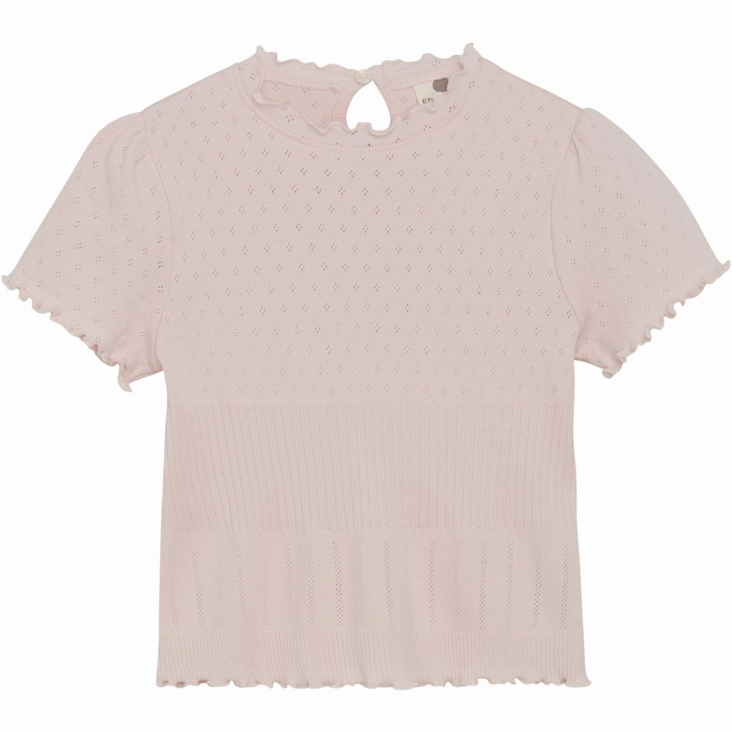 Esteemed En Fant Veiled Rose T-Shirt Pointelle Modern